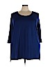J.jill Blue 3/4 Sleeve Top Size 3X - photo 1