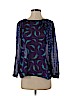 Ann Taylor LOFT 100% Polyester Purple Long Sleeve Blouse Size S (petite) - photo 1