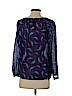 Ann Taylor LOFT 100% Polyester Purple Long Sleeve Blouse Size S (petite) - photo 2