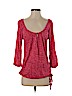 Lucky Brand 100% Viscose Orange 3/4 Sleeve Top Size S - photo 1