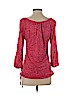 Lucky Brand 100% Viscose Orange 3/4 Sleeve Top Size S - photo 2