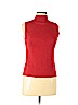 Versailles Red Sleeveless Silk Top Size L (petite) - photo 1