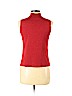 Versailles Red Sleeveless Silk Top Size L (petite) - photo 2