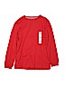 Old Navy 100% Cotton Red Long Sleeve T-Shirt Size 10 - 12 - photo 1