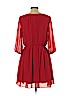 A. Byer 100% Polyester Red Casual Dress Size L - photo 2