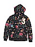 Zara Floral Black Zip Up Hoodie Size 11 - 12 - photo 1