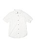 Old Navy 100% Cotton Solid White Short Sleeve Button-Down Shirt Size 10 - 12 - photo 1