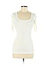 Derek Heart White Short Sleeve Top Size L - photo 1