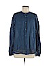 Point Sur 100% Cotton Blue Long Sleeve Button-Down Shirt Size M - photo 1