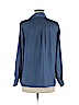 H&M 100% Polyester Blue Long Sleeve Blouse Size 6 - photo 2