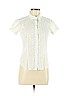 Daytrip 100% Cotton White Short Sleeve Button-Down Shirt Size M - photo 1