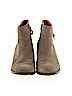 Sole Society 100% Leather Gray Ankle Boots Size 8 1/2 - photo 2