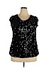 Mossimo 100% Polyester Black Short Sleeve Blouse Size XXL - photo 1
