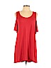 Adrienne Red Casual Dress Size L - photo 1