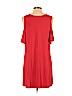 Adrienne Red Casual Dress Size L - photo 2