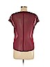 Candie's 100% Polyester Burgundy Short Sleeve Blouse Size M - photo 2