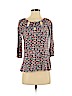 Lucky Brand 100% Cotton Blue 3/4 Sleeve Top Size S - photo 1