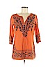 Gretchen Scott Designs 100% Cotton Orange 3/4 Sleeve Top Size XS - photo 1