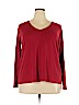 Lane Bryant 100% Cotton Red Long Sleeve T-Shirt Size 18 - 20 Plus - photo 1