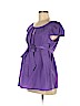 Motherhood 100% Polyester Purple Short Sleeve Blouse Size M - photo 1
