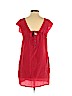 Line & Lotte 100% Silk Red Sleeveless Silk Top Size XS - photo 2