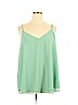 Torrid 100% Polyester Green Sleeveless Blouse Size 3X Plus (3) - photo 1
