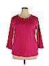 Rafaella 100% Cotton Pink 3/4 Sleeve Top Size 2X - photo 1