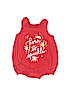 Cat & Jack 100% Cotton Red Short Sleeve Onesie 3-6 MO / 6 MO - photo 1