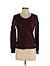 H&M 100% Cotton Burgundy Cardigan Size S - photo 1
