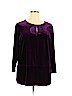 Lauren by Ralph Lauren Purple Long Sleeve Top Size 2X - photo 1