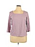 J.jill Purple 3/4 Sleeve T-Shirt Size XL (petite) - photo 1