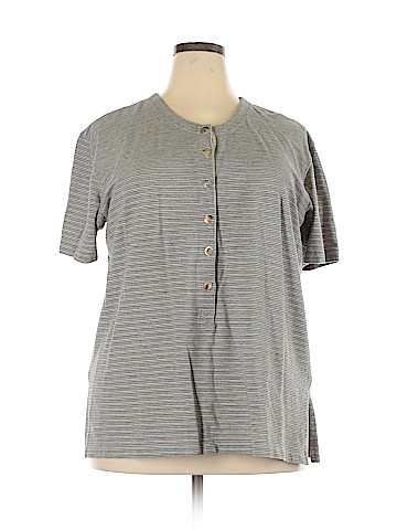 Elisabeth by Liz Claiborne Short Sleeve Henley (view 1)