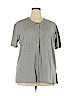 Elisabeth by Liz Claiborne Tan Short Sleeve Henley Size 2X - photo 1