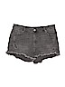 H&M Black Denim Shorts Size 12 - photo 1