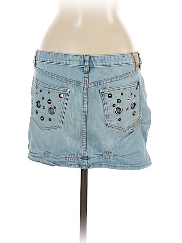 Ecko Red Denim Skirt (view 2)