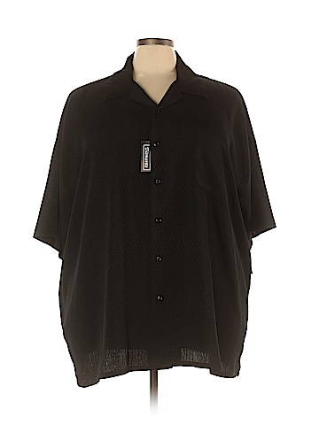 Diamante Short Sleeve Button-Down Shirt (view 1)