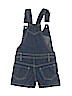 Candy Girl Hearts Graphic Blue Overall Shorts Size 2T - photo 2