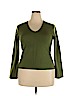 Ann Taylor 100% Cashmere Green Cashmere Pullover Sweater Size XL - photo 1