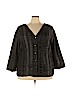 Fresh Twist 100% Polyester Black Long Sleeve Blouse Size 3X - photo 1