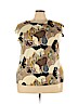 Jaipur Brown Short Sleeve Blouse Size 3X - photo 1