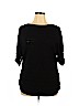 Apt. 9 Black 3/4 Sleeve Top Size XL - photo 1