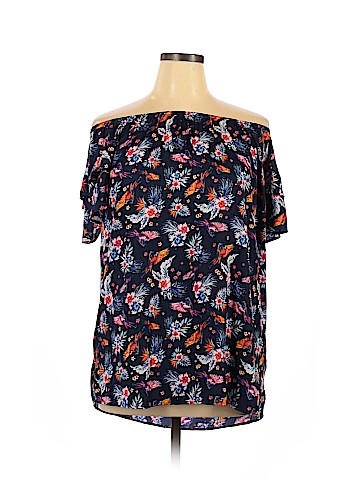 Terra & Sky Short Sleeve Blouse (view 1)