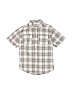 OshKosh B'gosh 100% Cotton Tan Short Sleeve Button-Down Shirt Size 7x - photo 1
