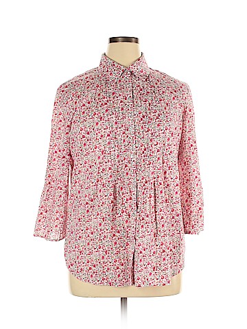 Karen Scott 3/4 Sleeve Button-Down Shirt (view 1)
