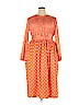 Unbranded 100% Polyester Orange Casual Dress Size 2X - photo 1