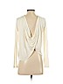 BCBGMAXAZRIA 100% Rayon Ivory Long Sleeve Top Size S - photo 2