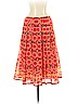 Lafayette 148 New York 100% Cotton Red Casual Skirt Size 2 - photo 1