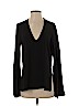 Topshop 100% Rayon Black Long Sleeve Blouse Size 4 - photo 1