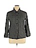 Chico's Design Gray 3/4 Sleeve Button-Down Shirt Size XL (3) - photo 1