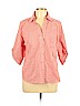 Liz & Co 100% Cotton Red 3/4 Sleeve Button-Down Shirt Size 1X - photo 1